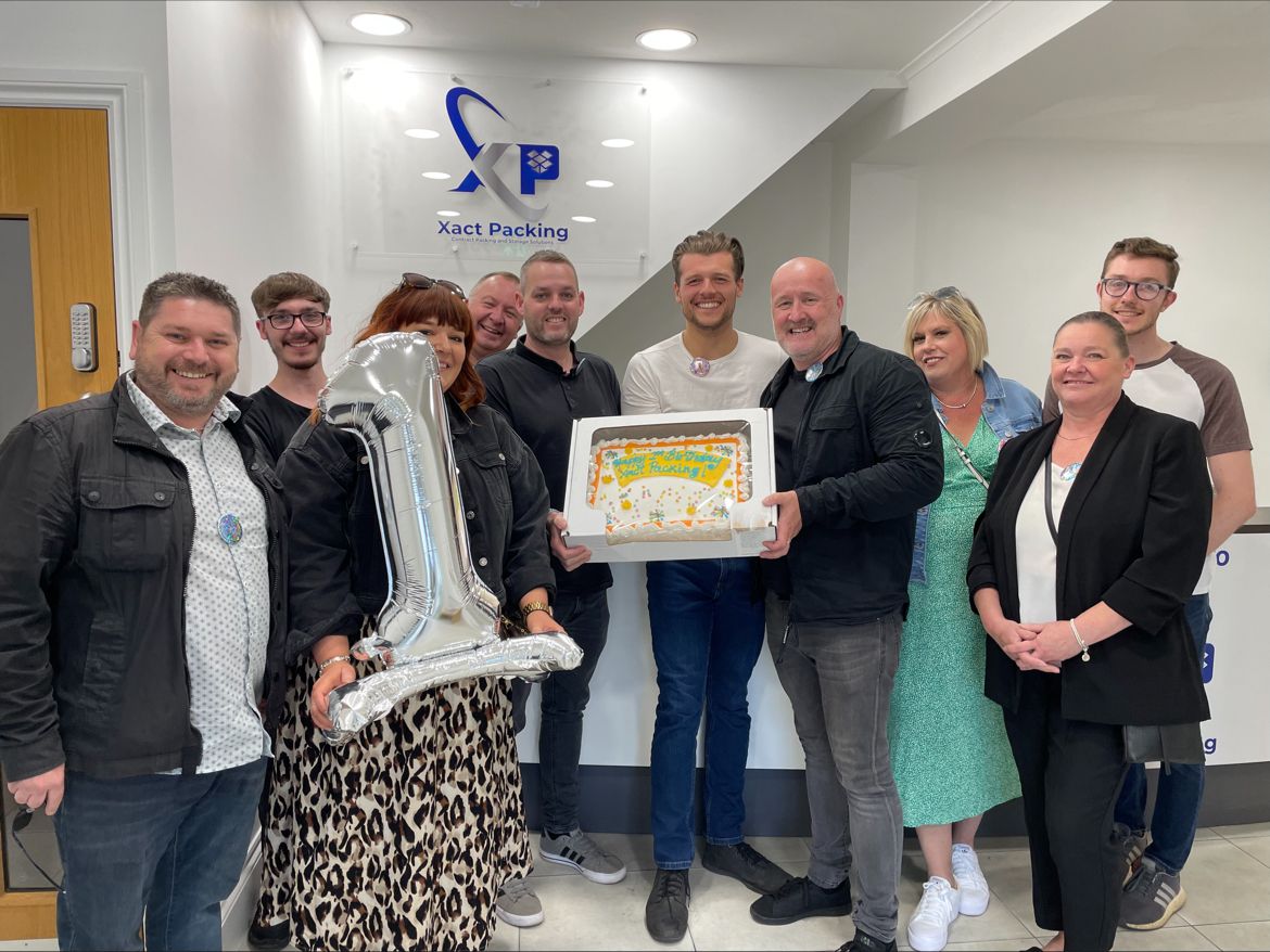 Xact Packing first anniversary celebration in Loughborough